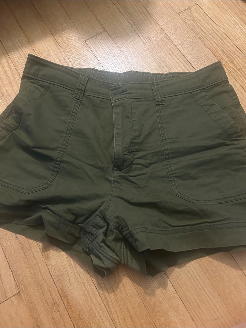 Old Navy Olive Utility-Style Bermuda Shorts